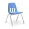 Virco 9000 Series 12" Classroom Chair, Preschool - 1st Grade with Nylon Glides - Sky Blue Seat 9012 - alternate 1